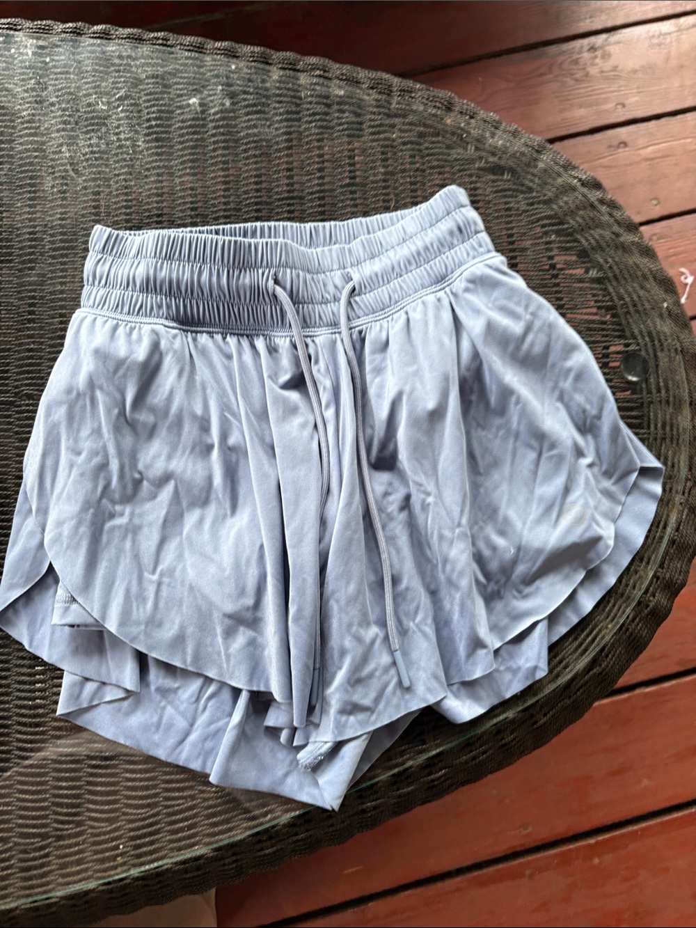 Gilly Hicks Light Blue Layered Drawstring Skort